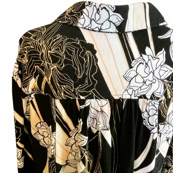 Anthropologie Free People Long Sleeve Floral Tunic Top - Picture 4 of 7